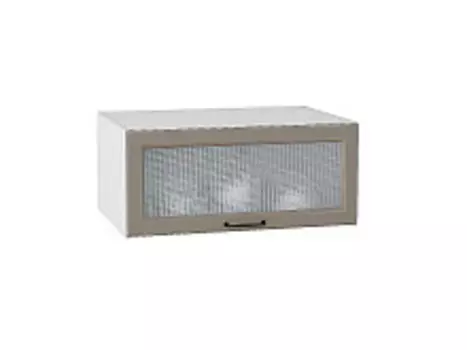 Шкаф верхний горизонтальный остекленный глубокий Ницца