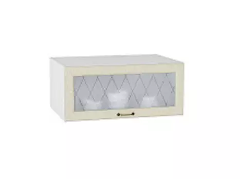 Шкаф верхний горизонтальный остекленный глубокий Ницца