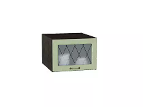 Шкаф верхний горизонтальный остекленный глубокий Ницца