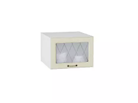 Шкаф верхний горизонтальный остекленный глубокий Ницца