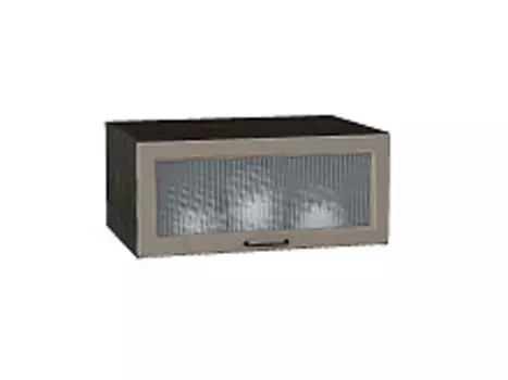 Шкаф верхний горизонтальный остекленный глубокий Ницца