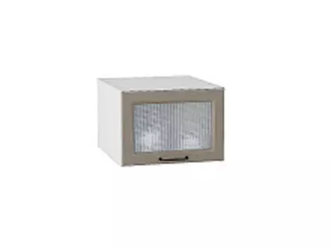 Шкаф верхний горизонтальный остекленный глубокий Ницца