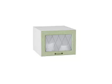 Шкаф верхний горизонтальный остекленный глубокий Ницца