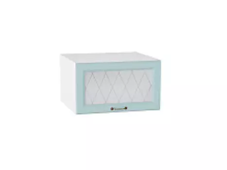 Шкаф верхний горизонтальный остекленный глубокий Ницца