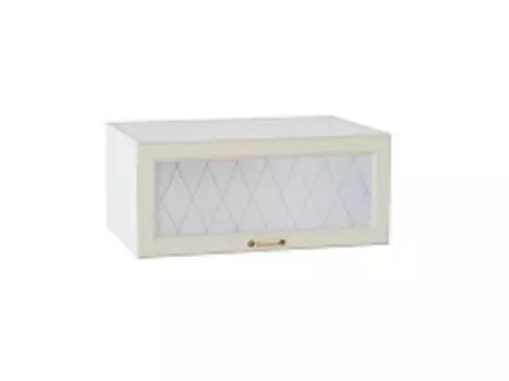 Шкаф верхний горизонтальный остекленный глубокий Ницца