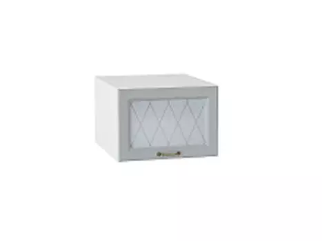 Шкаф верхний горизонтальный остекленный глубокий Ницца