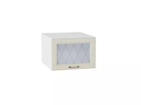 Шкаф верхний горизонтальный остекленный глубокий Ницца