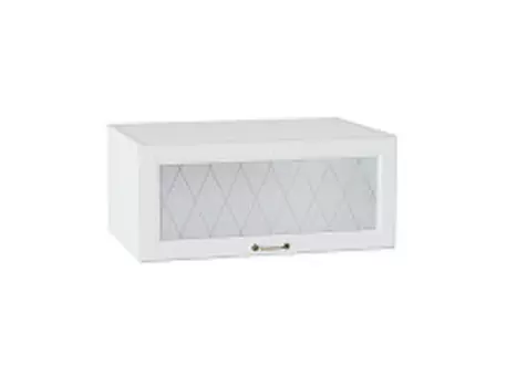 Шкаф верхний горизонтальный остекленный глубокий Ницца