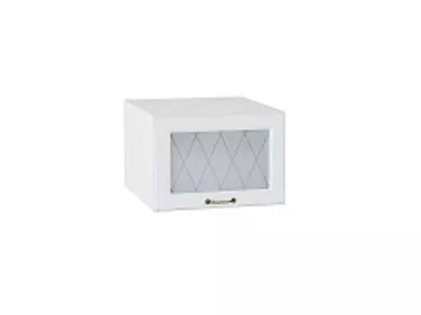 Шкаф верхний горизонтальный остекленный глубокий Ницца