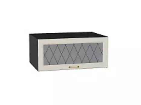 Шкаф верхний горизонтальный остекленный глубокий Ницца