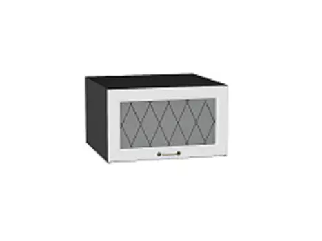 Шкаф верхний горизонтальный остекленный глубокий Ницца