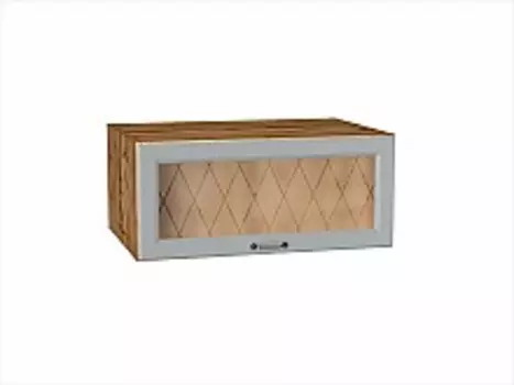 Шкаф верхний горизонтальный остекленный глубокий Ницца