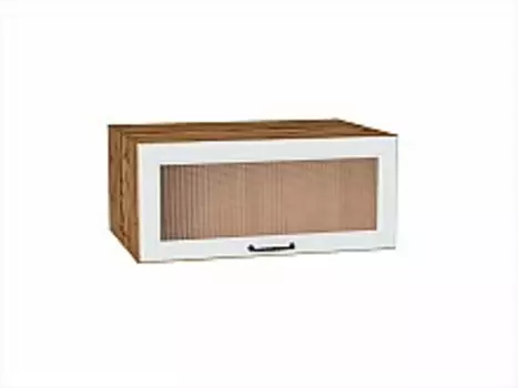 Шкаф верхний горизонтальный остекленный глубокий Ницца