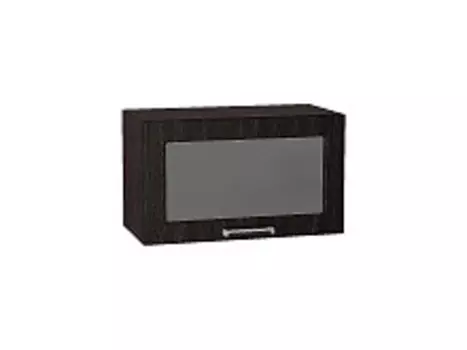 Шкаф верхний горизонтальный остекленный глубокий Прага