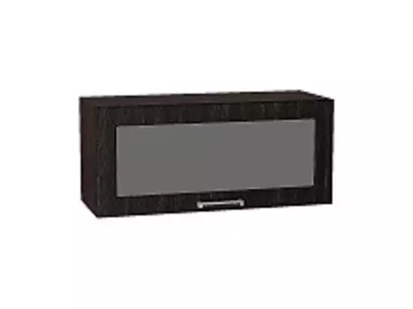 Шкаф верхний горизонтальный остекленный глубокий Прага