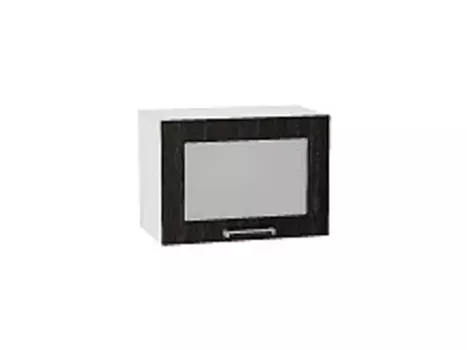 Шкаф верхний горизонтальный остекленный глубокий Прага