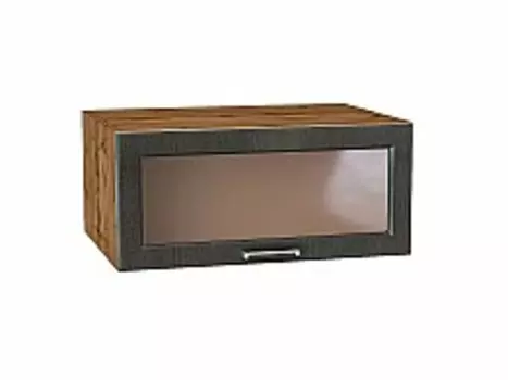 Шкаф верхний горизонтальный остекленный глубокий Прага