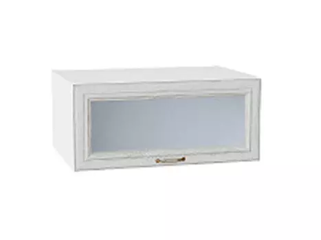 Шкаф верхний горизонтальный остекленный глубокий Шале