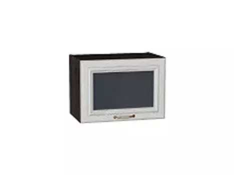 Шкаф верхний горизонтальный остекленный глубокий Шале