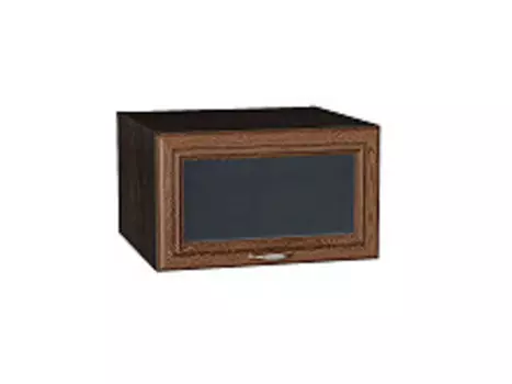 Шкаф верхний горизонтальный остекленный глубокий Шале