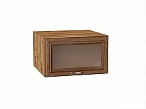 Шкаф верхний горизонтальный остекленный глубокий Шале