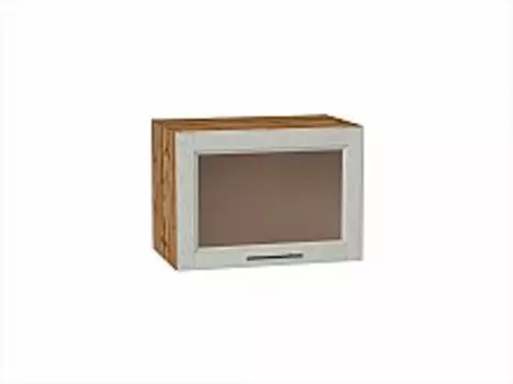 Шкаф верхний горизонтальный остекленный Сканди