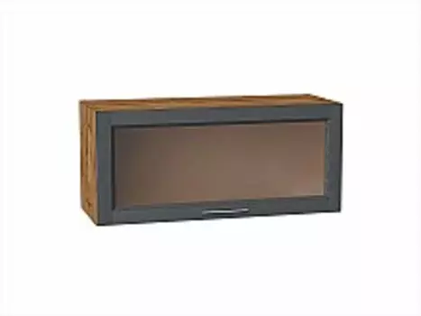 Шкаф верхний горизонтальный остекленный Сканди