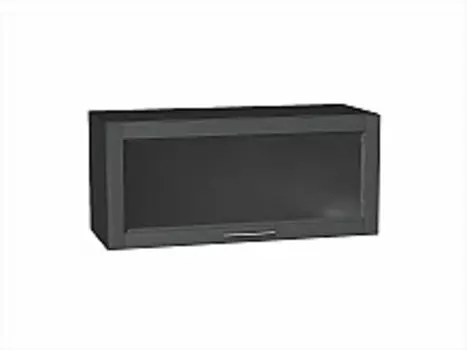 Шкаф верхний горизонтальный остекленный Сканди