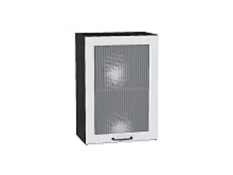 Шкаф верхний с 1-ой остекленной дверцей Ницца