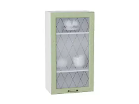 Шкаф верхний с 1-ой остекленной дверцей Ницца