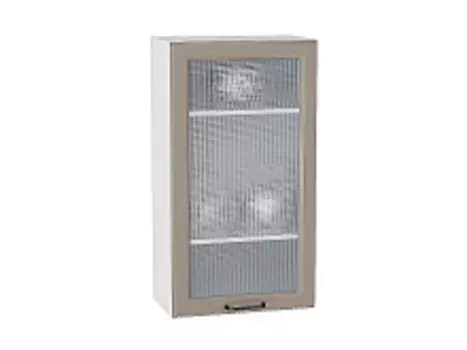 Шкаф верхний с 1-ой остекленной дверцей Ницца