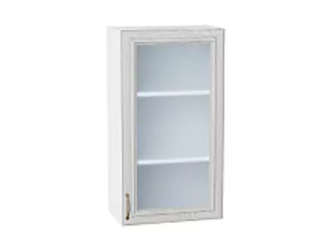 Шкаф верхний с 1-ой остекленной дверцей Шале