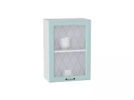 Шкаф верхний с 1-ой остекленной дверцей Ницца