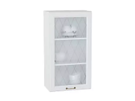 Шкаф верхний с 1-ой остекленной дверцей Ницца