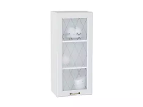 Шкаф верхний с 1-ой остекленной дверцей Ницца