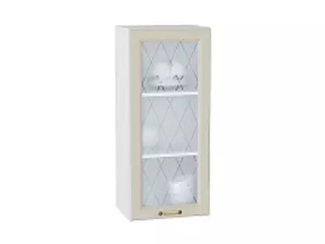 Шкаф верхний с 1-ой остекленной дверцей Ницца