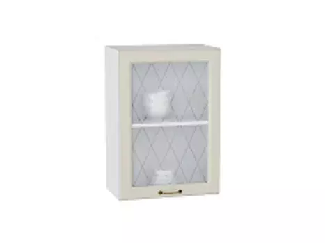 Шкаф верхний с 1-ой остекленной дверцей Ницца