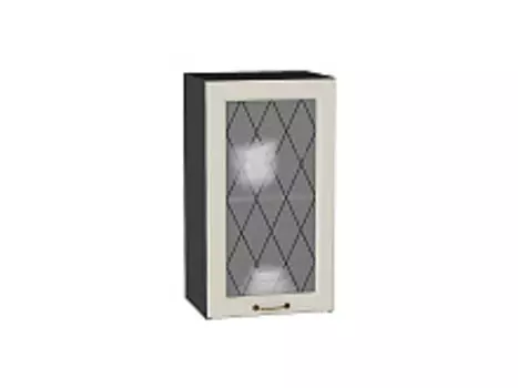 Шкаф верхний с 1-ой остекленной дверцей Ницца