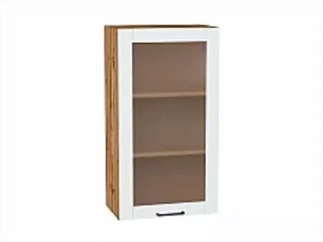 Шкаф верхний с 1-ой остекленной дверцей Флэт Плюс