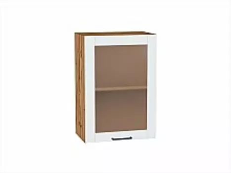 Шкаф верхний с 1-ой остекленной дверцей Флэт Плюс