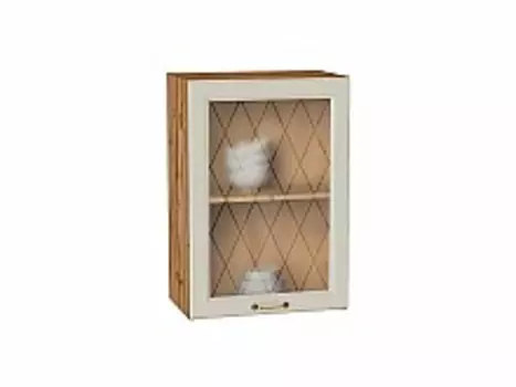 Шкаф верхний с 1-ой остекленной дверцей Ницца