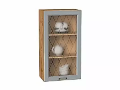 Шкаф верхний с 1-ой остекленной дверцей Ницца