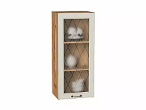 Шкаф верхний с 1-ой остекленной дверцей Ницца