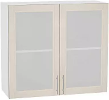 Шкаф верхний с 2-мя остекленными дверцами Сканди В 809 | 80 см