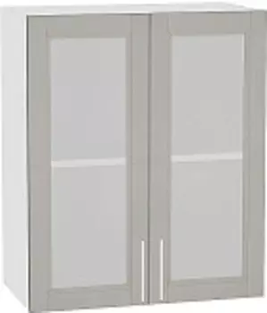 Шкаф верхний с 2-мя остекленными дверцами Сканди В 609 | 60 см