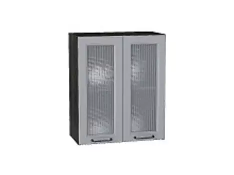 Шкаф верхний с 2-мя остекленными дверцами Ницца