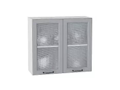 Шкаф верхний с 2-мя остекленными дверцами Ницца