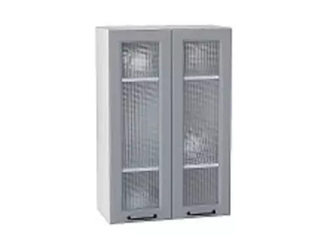 Шкаф верхний с 2-мя остекленными дверцами Ницца