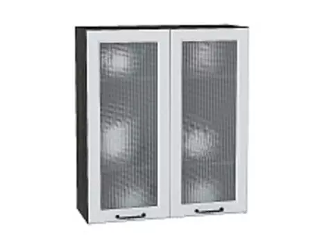 Шкаф верхний с 2-мя остекленными дверцами Ницца