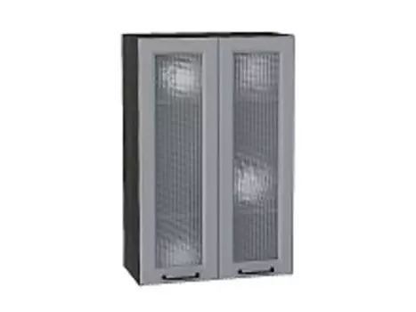 Шкаф верхний с 2-мя остекленными дверцами Ницца